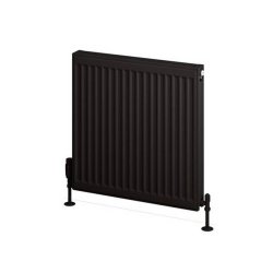 Eastbrook 600 x 600mm Matt Black Type 11 Compact Panel Radiator