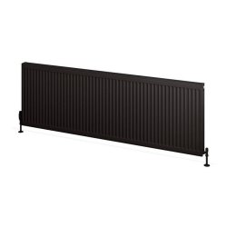 Eastbrook 600 x 1800mm Matt Black Type 11 Compact Panel Radiator