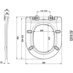 Scudo Slim Heavy Soft Closing Toilet Seat