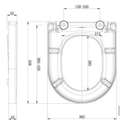 Scudo Luxury Wrap Over Heavyweight Toilet Seat