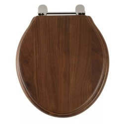 Roper Rhodes Greenwich Soft Close Wooden Toilet Seat in Walnut