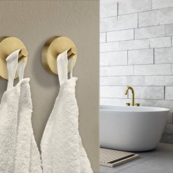 Smedbo Home Brushed Brass Towel Hook