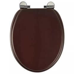 Roper Rhodes Traditional Soft Close Wooden Toilet Seat in Mahogany