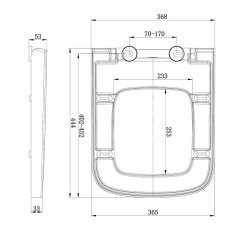 Scudo Porto Wrap Over Soft Closing Toilet Seat