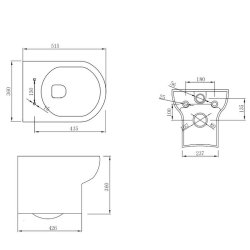 Scudo Spa Wall Hung Pan