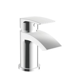 Scudo Belini Chrome Mini Mono Basin Mixer with Push Waste