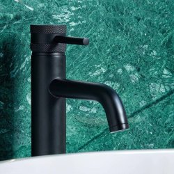 Scudo Core Black Tall Mono Basin Mixer