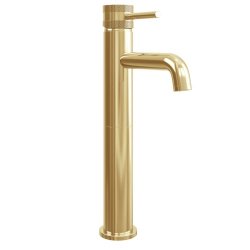 Scudo Core Brass Tall Mono Basin Mixer