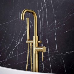 Scudo Core Brass Freestanding Bath Shower Mixer