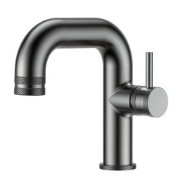 Scudo Core Gunmetal Side Lever Mono Basin Mixer