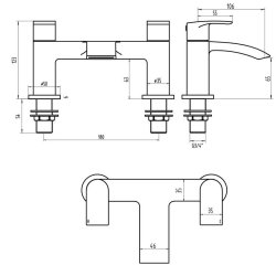 Scudo Belini Chrome Bath Filler