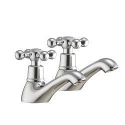 Scudo Classic Chrome Basin Taps