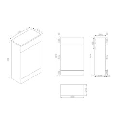 Scudo Ambience Matt Grey WC Unit