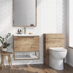 Scudo Ambience Rustic Oak WC Unit