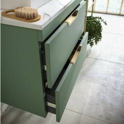 Scudo Aubrey 600mm Reed Green Vanity Unit and Basin