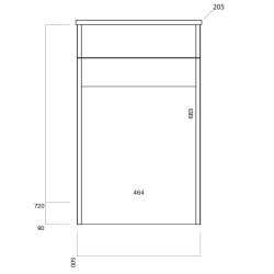 Scudo Bella Gloss White WC Unit