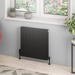 Eastbrook 600 x 600mm Black Type 21 Compact Panel Radiator