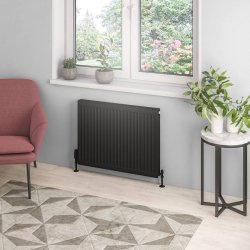 Eastbrook 600 x 800mm Black Type 21 Compact Panel Radiator