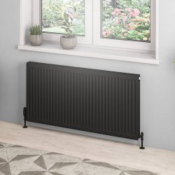 Eastbrook 600 x 1200mm Black Type 21 Compact Panel Radiator