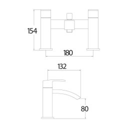 Scudo Descent Chrome Bath Shower Mixer