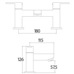 Scudo Favour Chrome Bath Filler