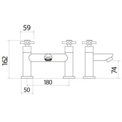 Scudo Kross Chrome Bath Filler