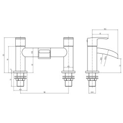 Scudo Monument Chrome Bath Filler