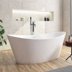 Scudo Muro Chrome Freestanding Bath Shower Mixer