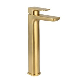 Scudo Muro Brass Tall Mono Basin Mixer