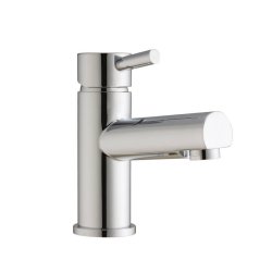 Scudo Premier Chrome Mono Basin Mixer with Push Waste