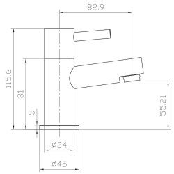 Scudo Premier Chrome Basin Taps