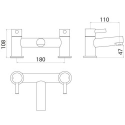 Scudo Premier Chrome Bath Filler