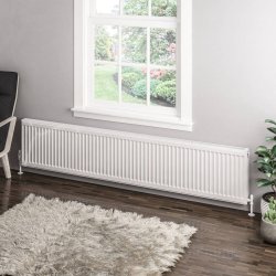 Eastbrook 400 x 2000mm Gloss White Type 11 Compact Panel Radiator