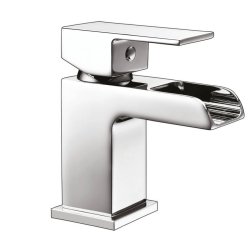 Scudo Victoria Chrome Mini Mono Basin Mixer with Push Waste