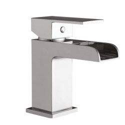 Scudo Victoria Chrome Mono Basin Mixer with Push Waste