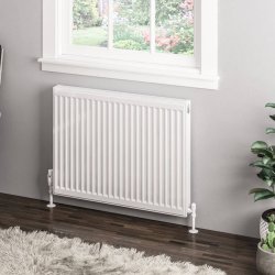 Eastbrook 600 x 800mm Gloss White Type 11 Compact Panel Radiator