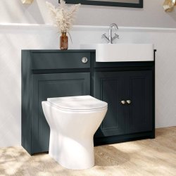 Scudo Classica Charcoal Grey WC Unit