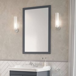 Scudo Classica 900 x 600mm Charcoal Grey Mirror