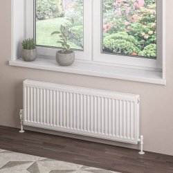 Eastbrook 400 x 1100mm Gloss White Type 21 Compact Panel Radiator