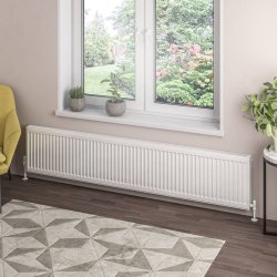 Eastbrook 400 x 2000mm Gloss White Type 21 Compact Panel Radiator