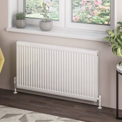 Eastbrook 600 x 1100mm Gloss White Type 21 Compact Panel Radiator