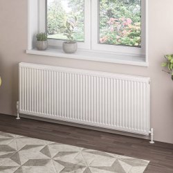 Eastbrook 600 x 1600mm Gloss White Type 21 Compact Panel Radiator