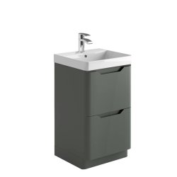 Scudo Ella 500mm Matt Anthracite Floorstanding Vanity Unit and Basin