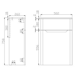 Scudo Ella Matt Blue WC Unit