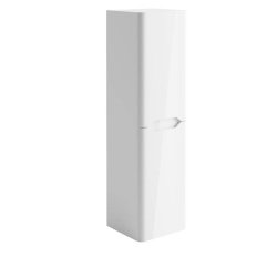 Scudo Ella Gloss White Tall Boy Cabinet