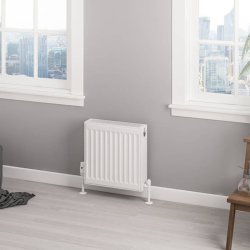 Eastbrook 400 x 400mm Gloss White Type 22 Compact Panel Radiator