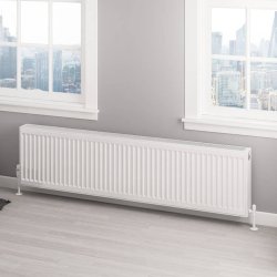 Eastbrook 400 x 1600mm Gloss White Type 22 Compact Panel Radiator