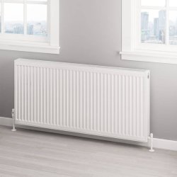 Eastbrook 600 x 1300mm Gloss White Type 22 Compact Panel Radiator