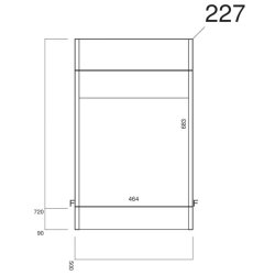 Scudo Lili 500mm Matt Grey WC Unit