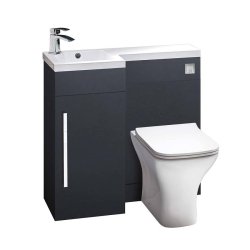 Scudo Lili 900mm Matt Grey LH Furniture Pack